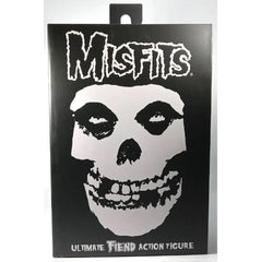 Packaging for Misfits Ultimate Fiend Clothed Action Figure with iconic skull logo
