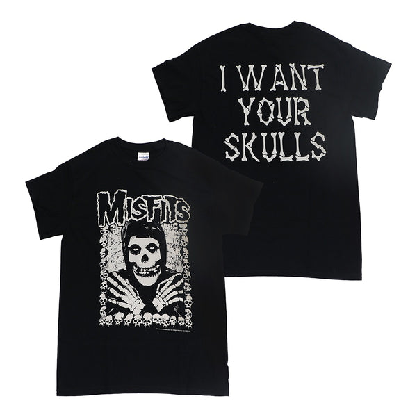MISFITS I WANT YOUR SKULLS BLACK TEE