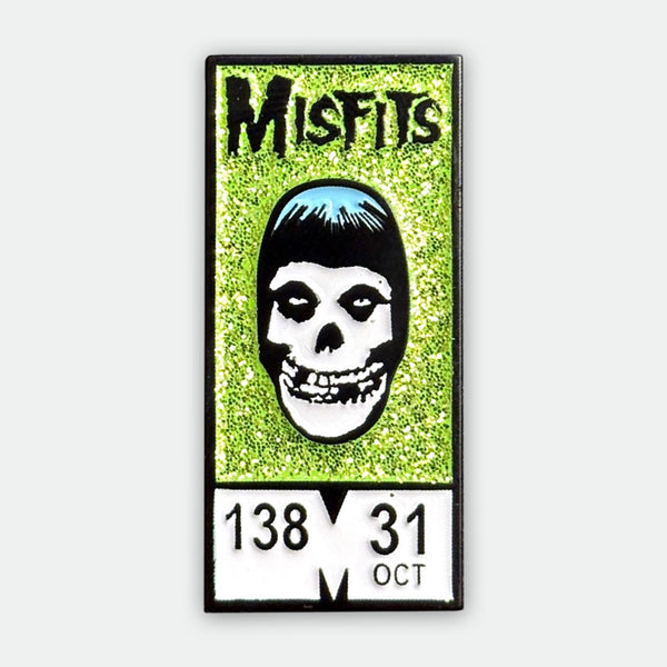 Green Glitter Comic Fiend Pin