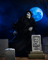 Grim Reaper action figure with gravestones and a blue moon, Ultimate Fiend Clothed design