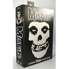 Action figure box for Ultimate Fiend Clothed featuring Misfits logo and skull imagery