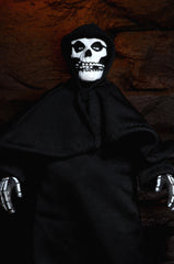 Skeleton in black cloak with skull face as Misfits Fiend 8’’ clothed action figure
