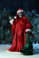 Skeleton in red Santa Claus costume for Misfits Holiday Fiend action figure