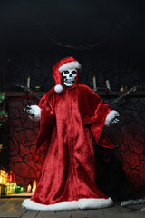 Skeleton in a red Santa robe and hat from Misfits Holiday Fiend 8 Action Figure