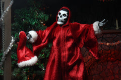 Skeleton figure in red robe and Santa hat from Misfits Holiday Fiend collection
