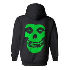 Black pullover with limited edition Green Fiend Skull design on the back