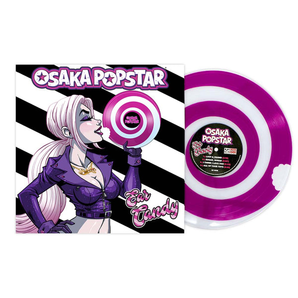 Vinyl record album featuring Osaka Popstar Ear Candy cover art with anime-style female character