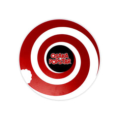Circular red and white target design featuring Osaka Popstar text for Ear Candy vinyl bundle