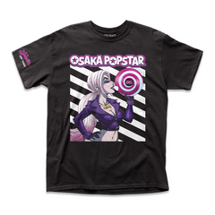 Black t-shirt with anime character design and Osaka Popstar text from Ear Candy bundle