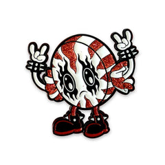 Cartoon peppermint candy character for Osaka Popstar Ear Candy vinyl bundle