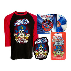 Baseball-style t-shirt with Osaka Popstar cartoon skull design for American Legends bundle