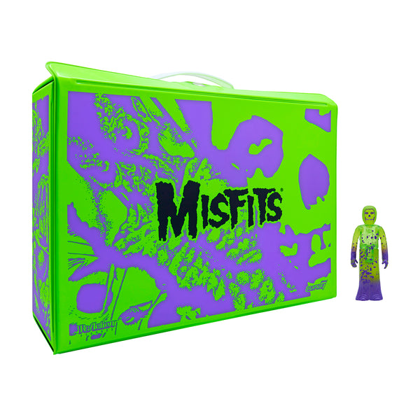 Misfits ReAction Figure Neon Green & Purple Carry Case with Exclusive Fiend Figure