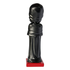 Black figurine on red base from Misfits Fiend Limited Edition Throbblehead collection