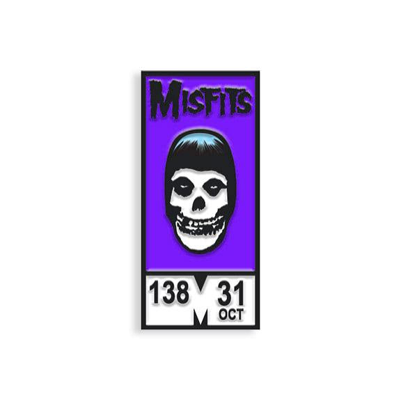 Misfits Crystal Lake Fiend Skull Enamel Pin