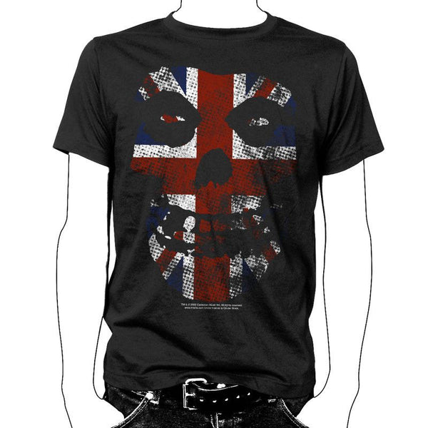 Black Union Jack Vintage T-Shirt with a distressed flag design for stylish casual wear