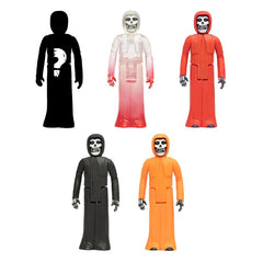 Set of five colorful hooded skeleton action figures from Misfits Blind Box Reaction