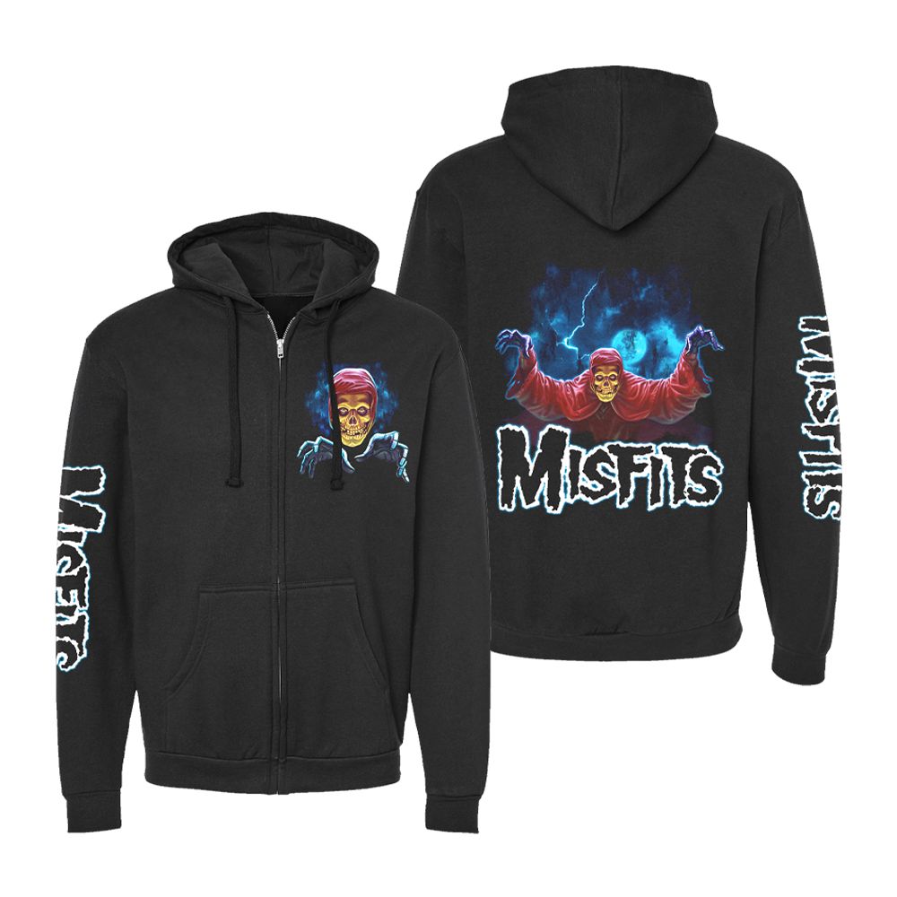 Black and red cheapest MISFITS Hoodie