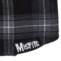 Misfits Grey & Black Long Sleeve Flannel Shirt