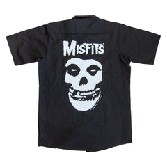 Misfits Embroidered Fiend Skull Work Shirt