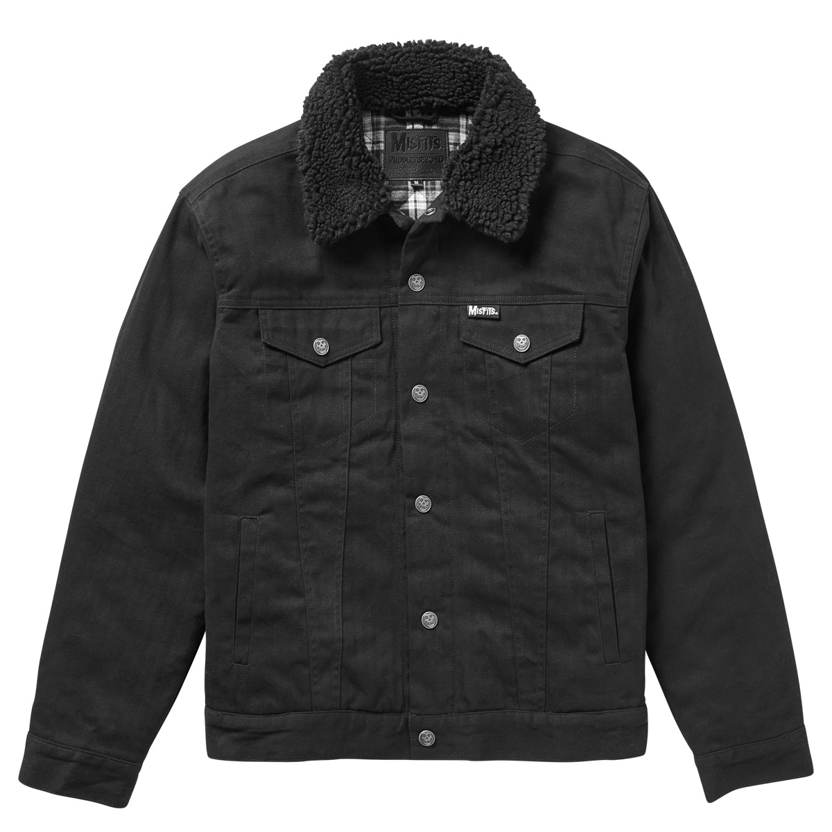 ジャケット・アウター misfits Varsity Black and Gray Misfits Jacket - Jackets Masters