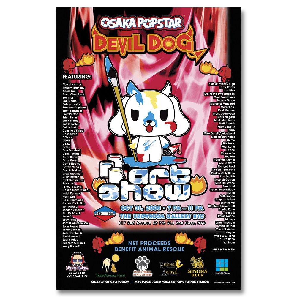 Official Osaka Popstar Signed Art Show Poster | Misfits Records