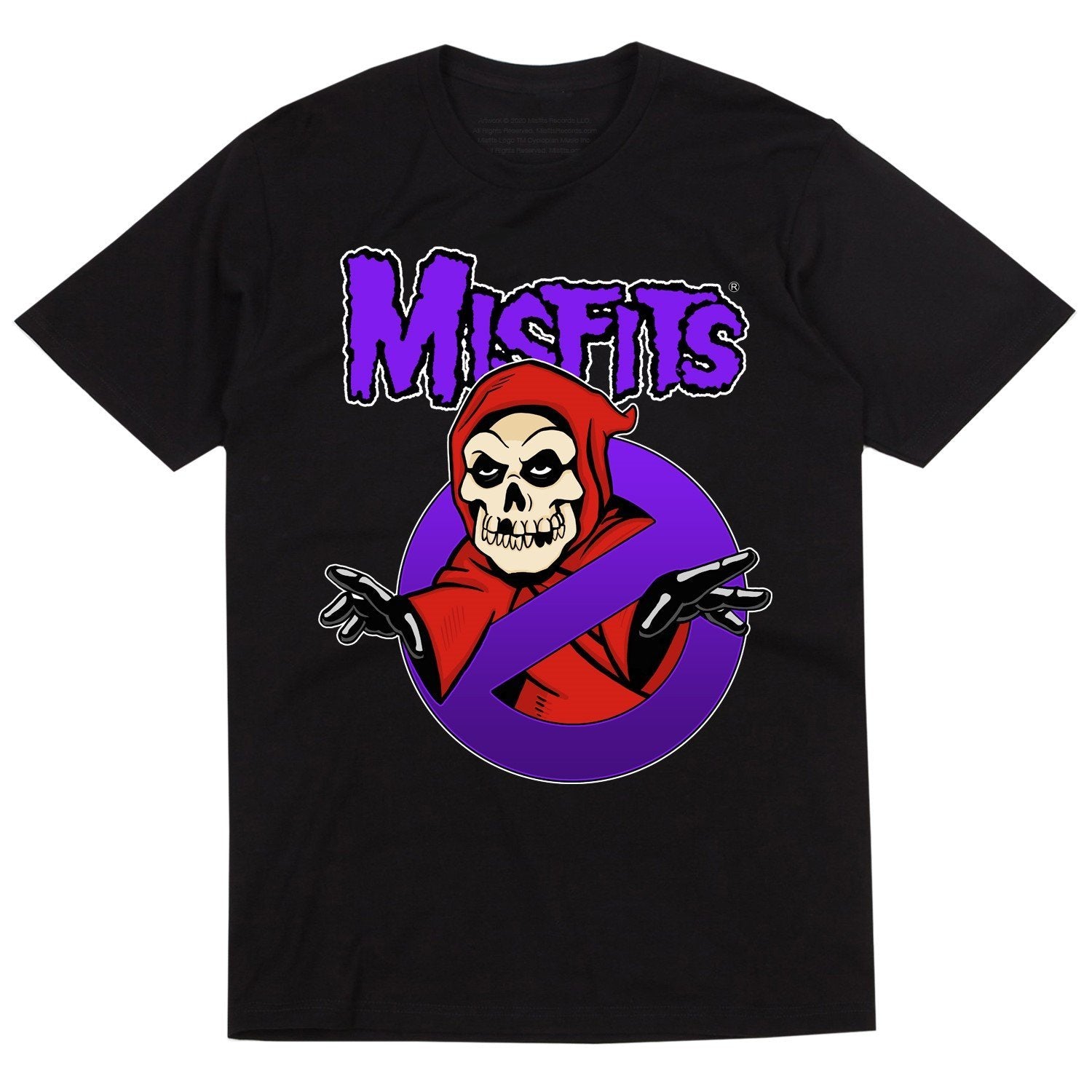 Misfits Crimson Ghostbuster Black Tee - Official | Misfits